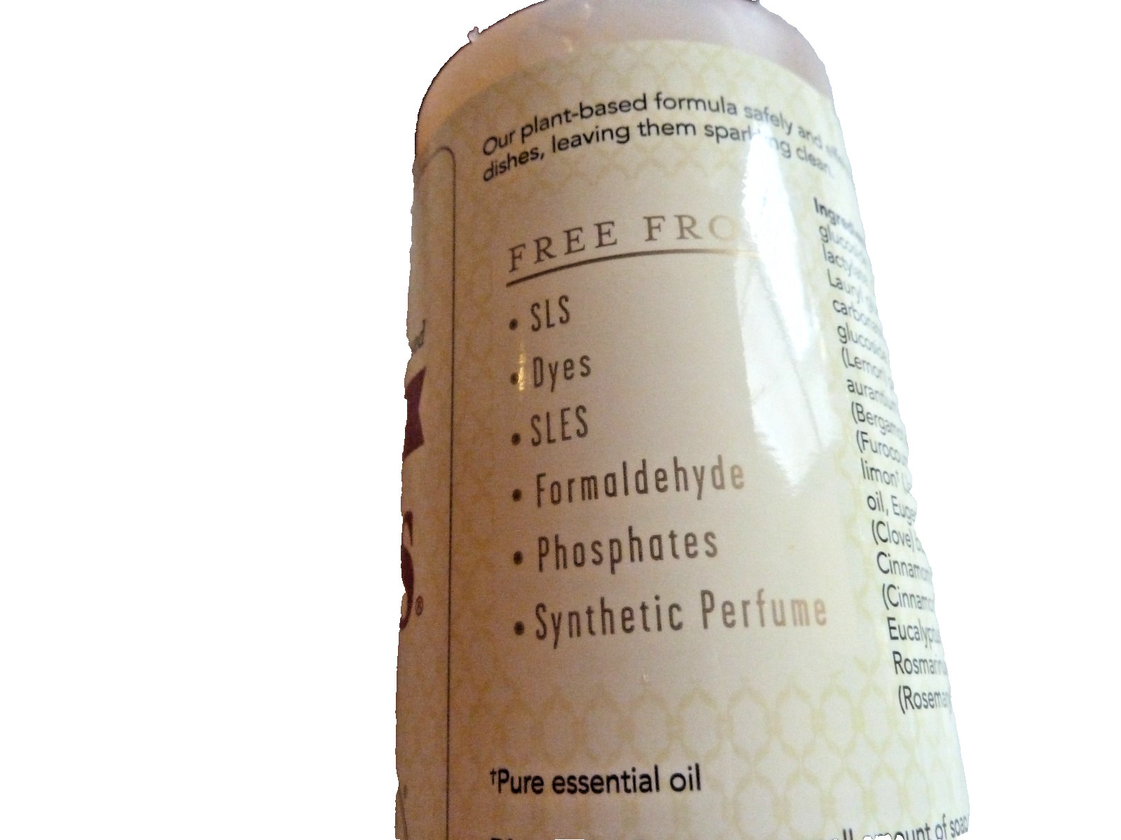 Young Living Thieves Dish Soap 12 fl.oz Essential Oil Infused Fresh Citrus Scent