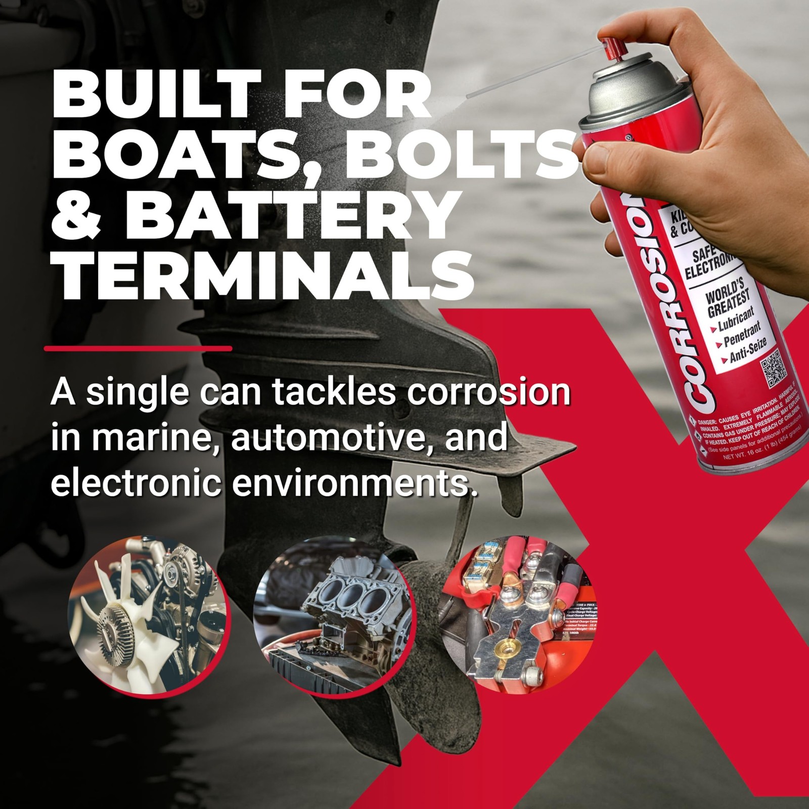 CorrosionX Corrosion Technologies 91002 (16 fl oz trigger spray) – Multi-P