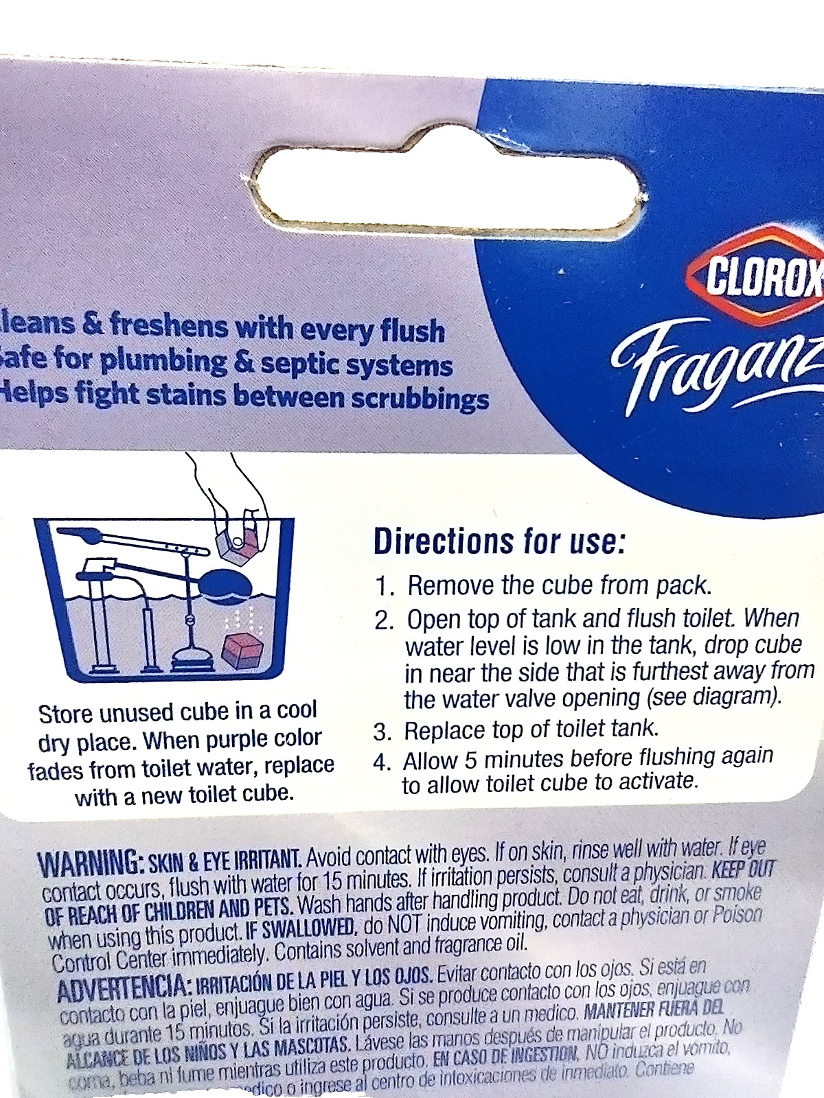 2x Clorox Fraganzia Automatic Toilet Bowl Cleaner LAVENDER Scent-LASTS 220 Flush