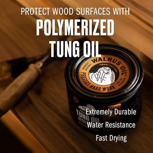 Polymerized Tung Oil 16oz Natural Wood Sealer Fast Curing Matte Finish Food