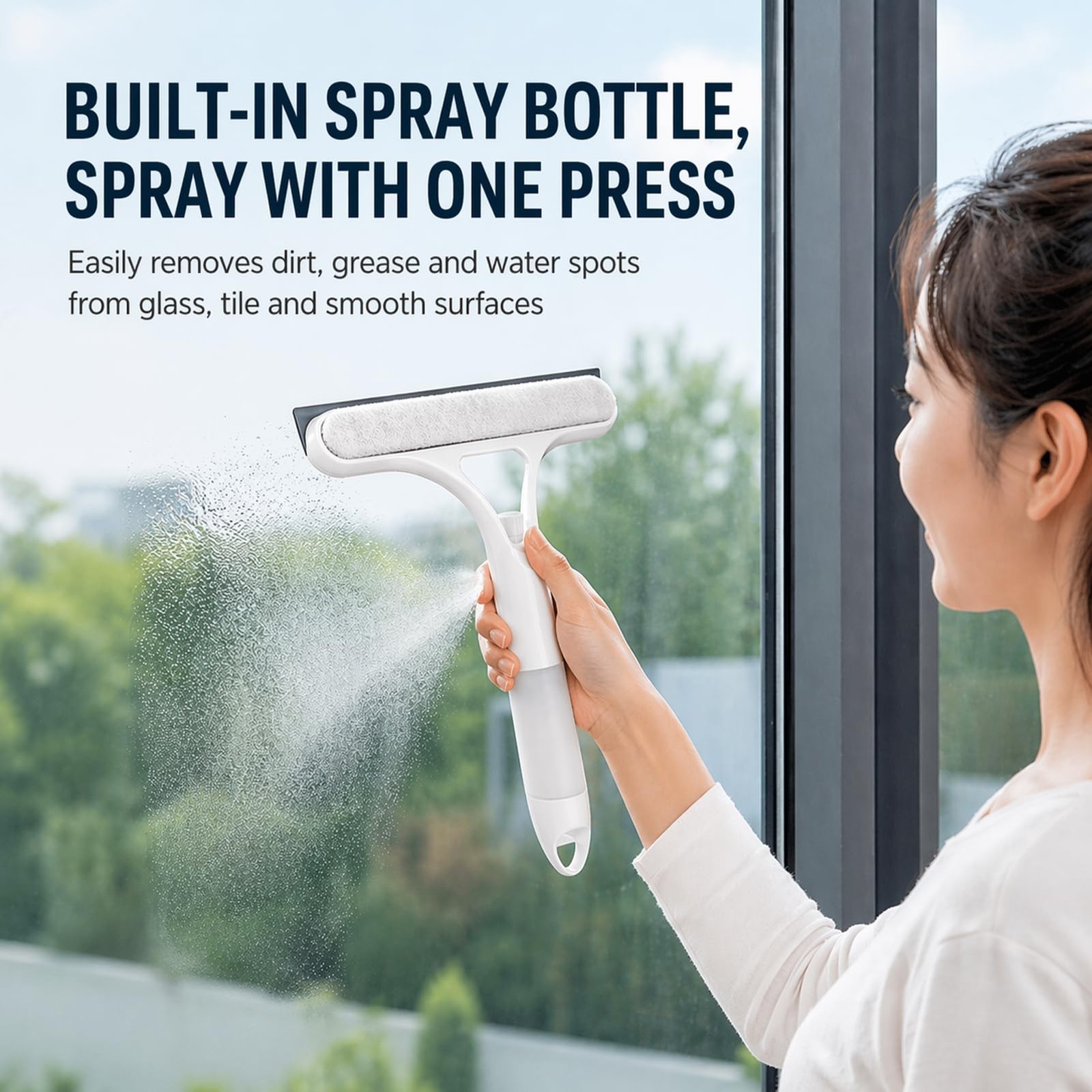3 in 1 Window Cleaning Scraper,3 in 1 Squeegee for Window Cleaning,Mirror Squ…
