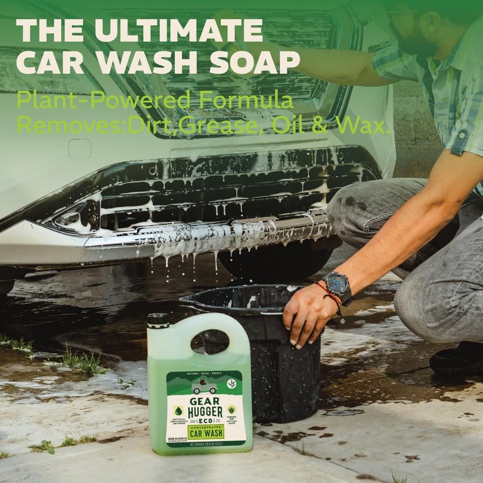 128 oz Car Wash Soap Gallon EcoFriendly Cleaner Biodegradable Auto Detailing