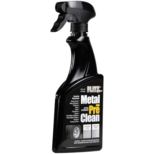 Flitz Metal Pre-Clean – 16oz of USA-Made Stainless Steel Assorted Sizes