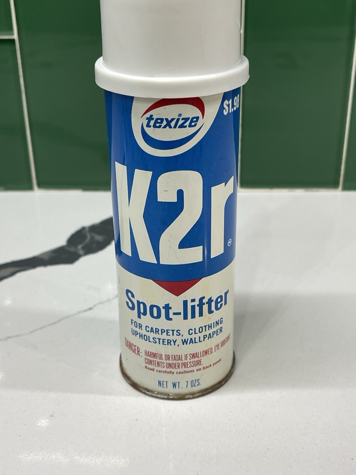 VTG 80S K2r Spot Lifter Stain Remover 6 oz Carpet Clothes MOVIE PROP -EMPTY