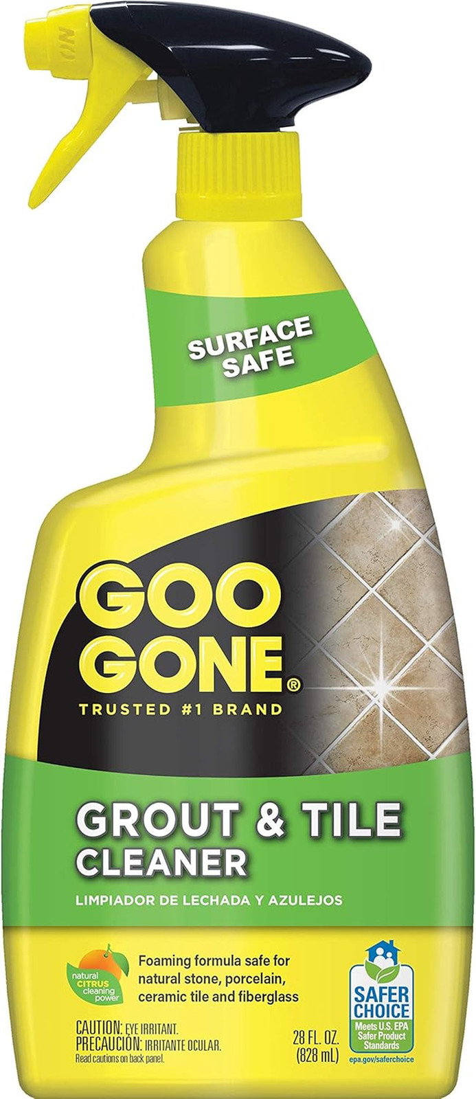 Grout & Tile Cleaner – 28 Ounce – Removes Tough Stains Dirt Caused by Mold Milde