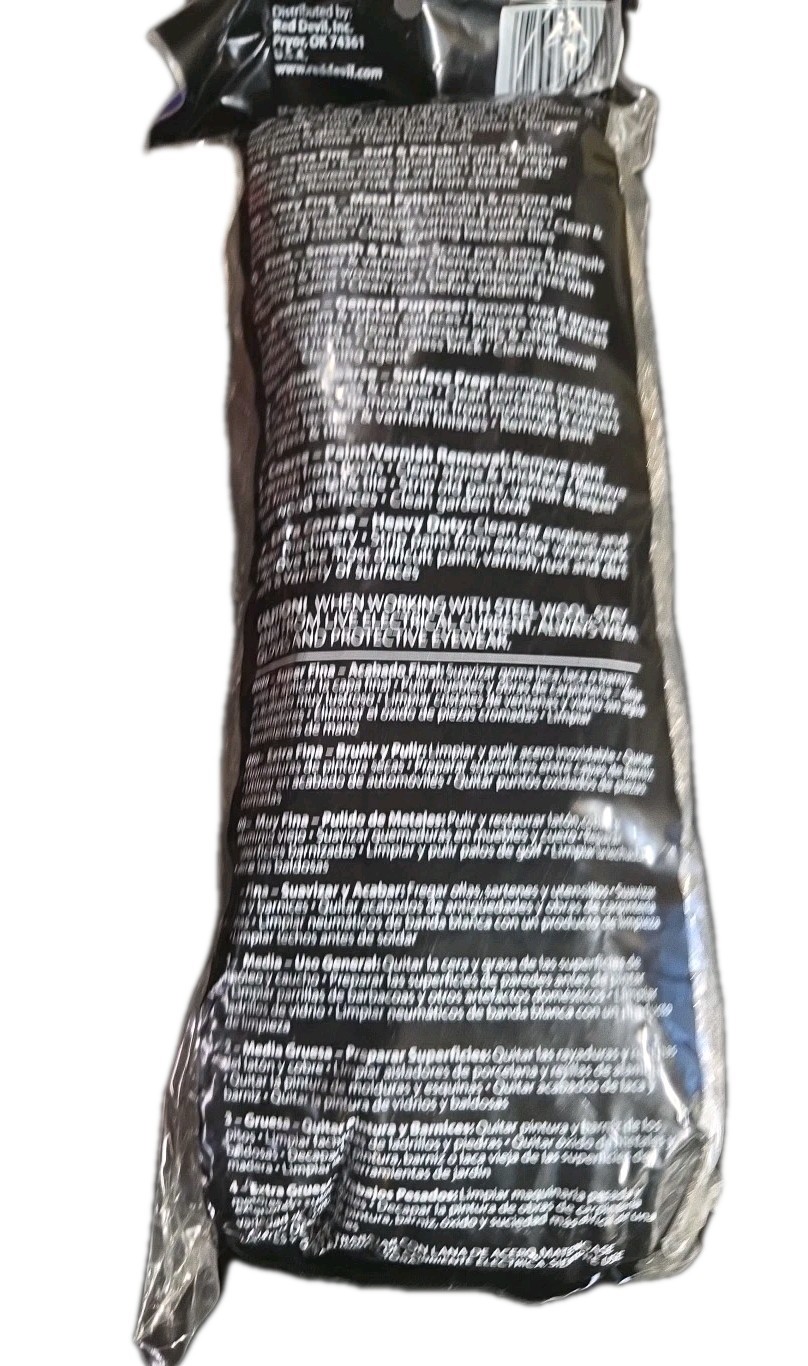 Red Devil – 4 Grade Steel Wool: Extra Coarse Pack of 16
