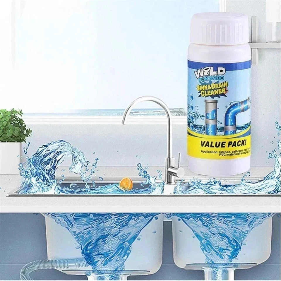1~3x Wild Tornado Powerful Sink Drain Cleaner High Efficiency Clogging Cleaner