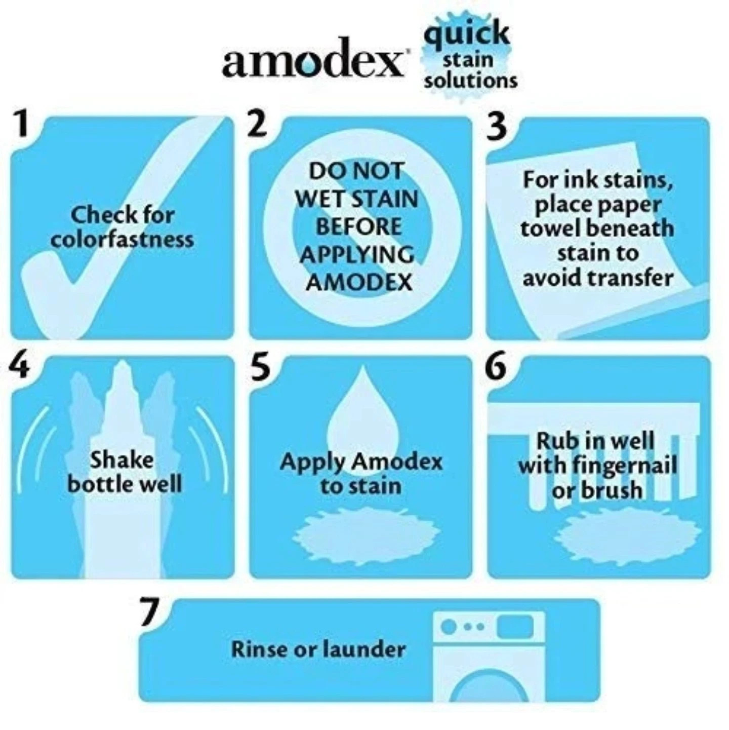 Amodex Ink & Stain Remover 1oz Bottle