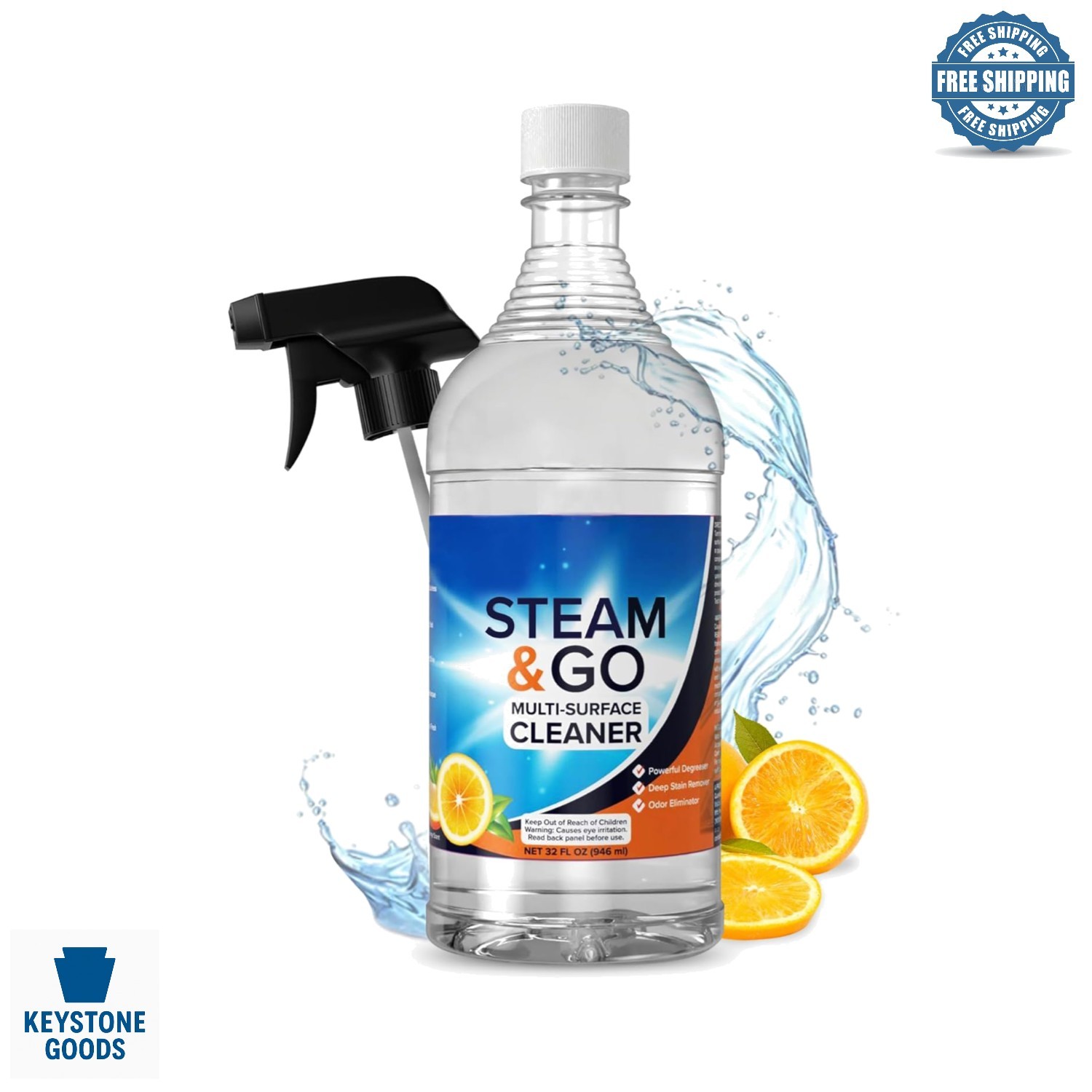 Steam & Go Multi-Surface Cleaner with Oxy Power, 32 oz