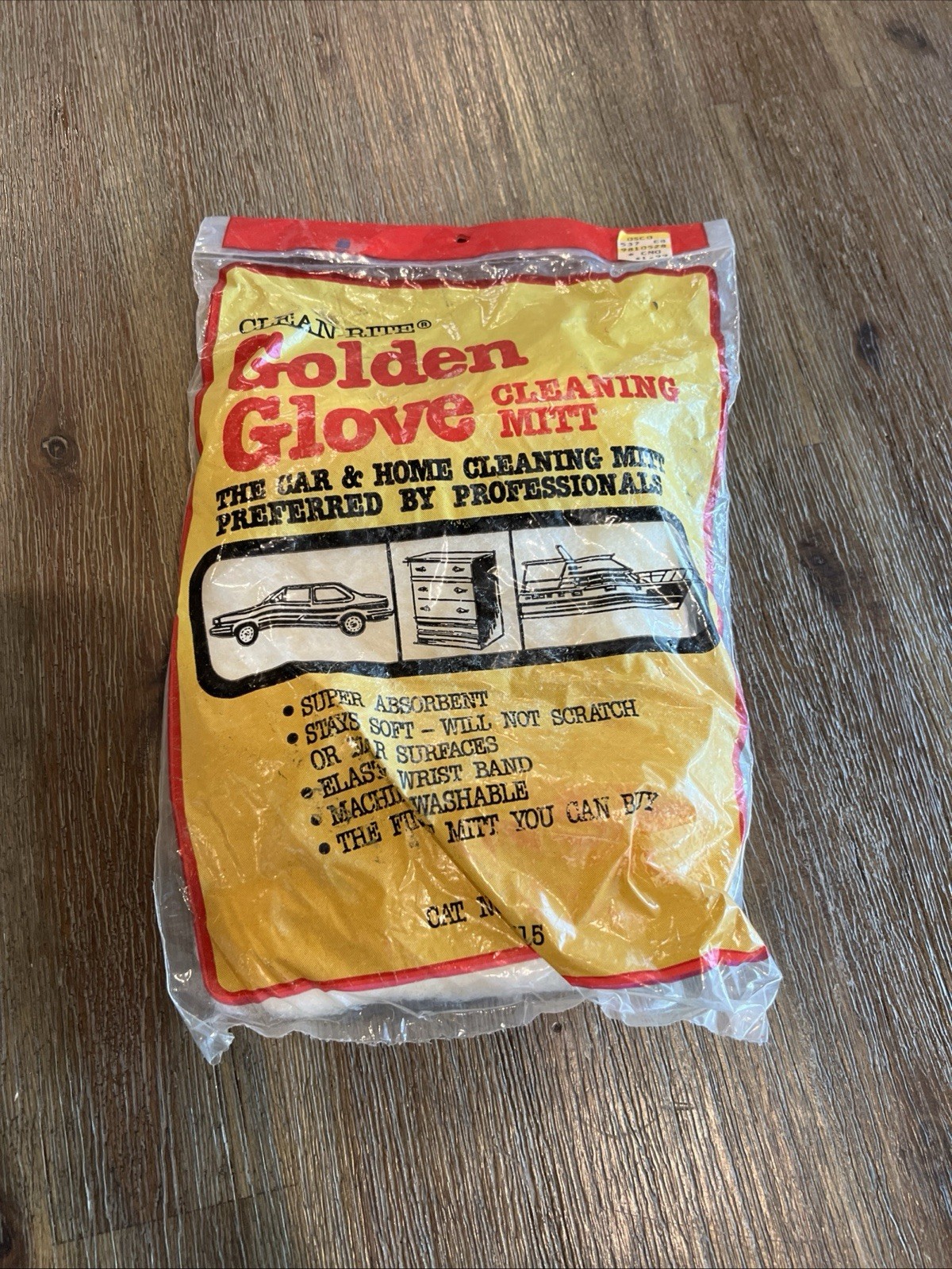 Vintage Cleaning Supplies Golden Glove Cleaning Glove And Sponges Retro Kitchen