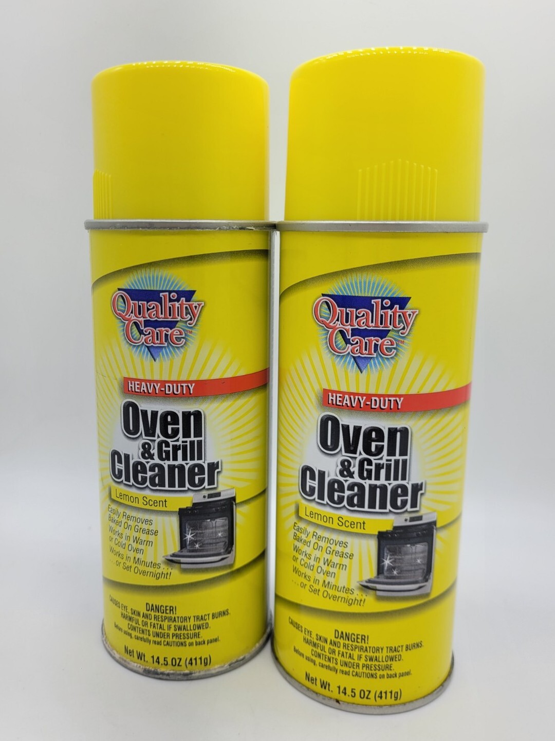 (Bundle Of 2) Heavy Duty Oven & BBQ Grill Cleaner Spray in Lemon Scent, 14.5 Oz