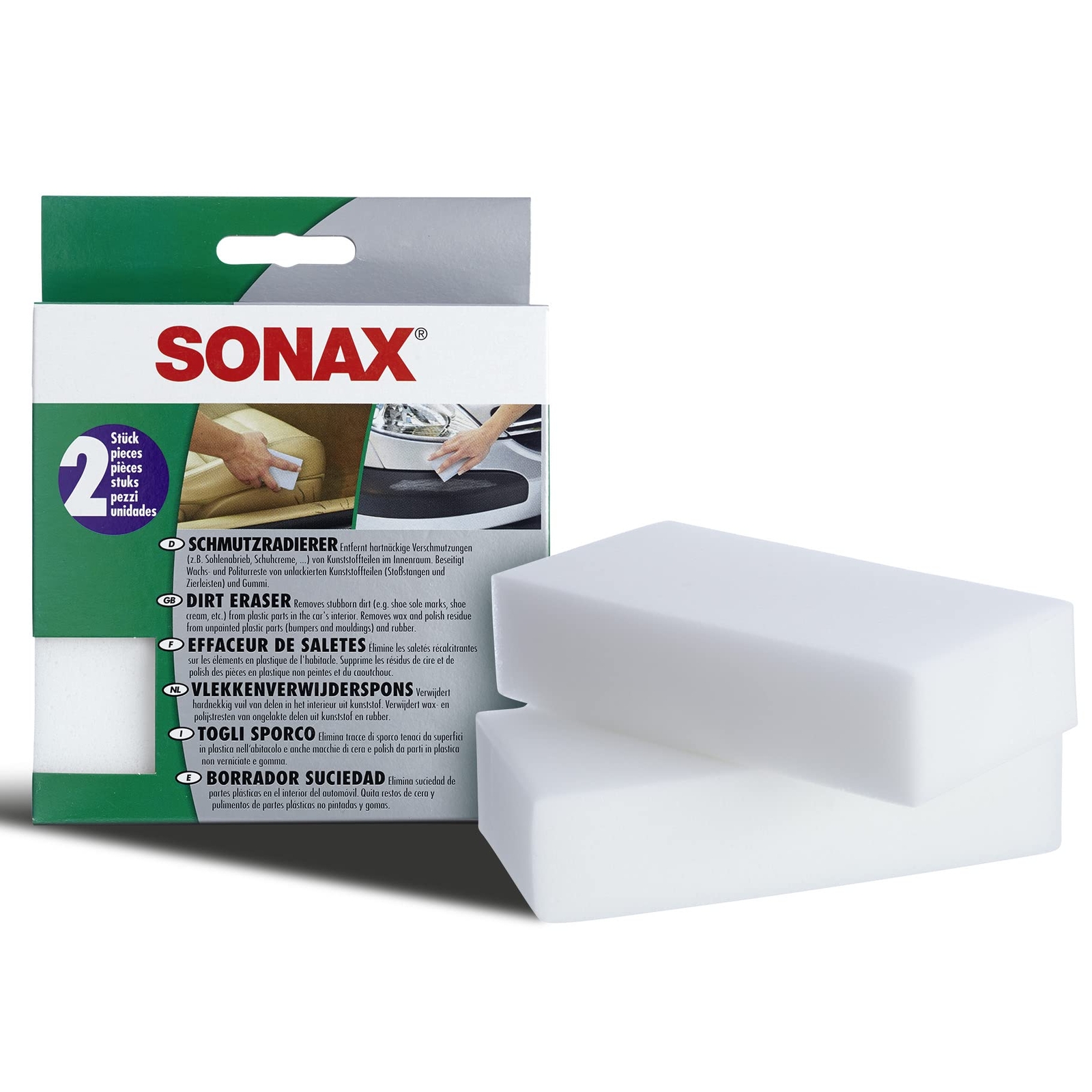 Dirt Erasers | 2-Pack Foam Scrubbing Pads for Safe Chemical-Free Cleaning | R…
