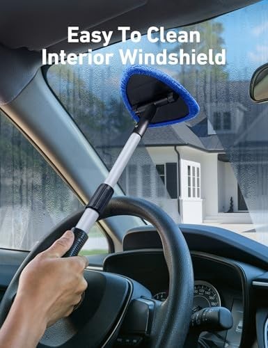AstroAI 21″ Extra-Long Windshield Cleaner Tool, Car Interior Detailing