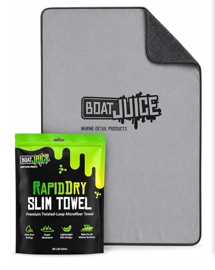 Boat Juice Exterior Cleaner 32oz + Rapid Dry Microfiber Towel 28×26 Bundle New