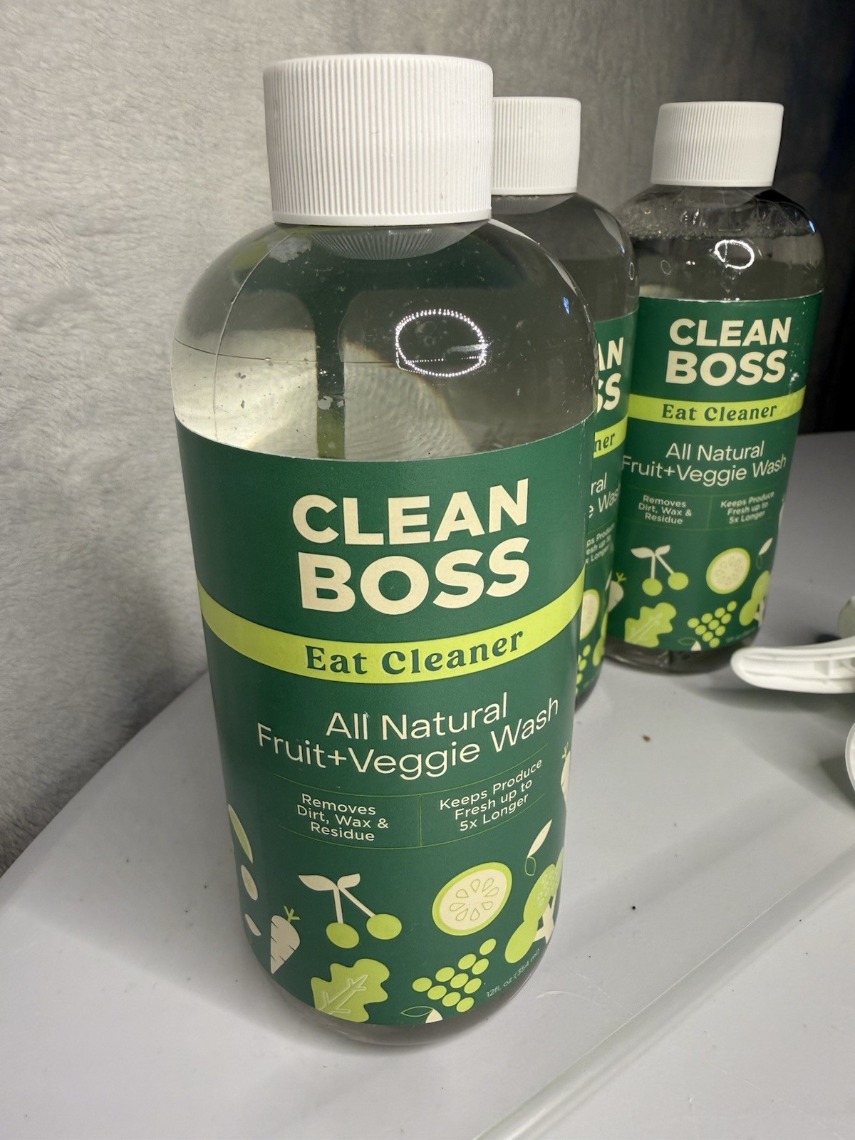 JOY Clean Boss Eat Cleaner Fruit & Veggie Natural Wash & Preserver-3 pc 12 oz