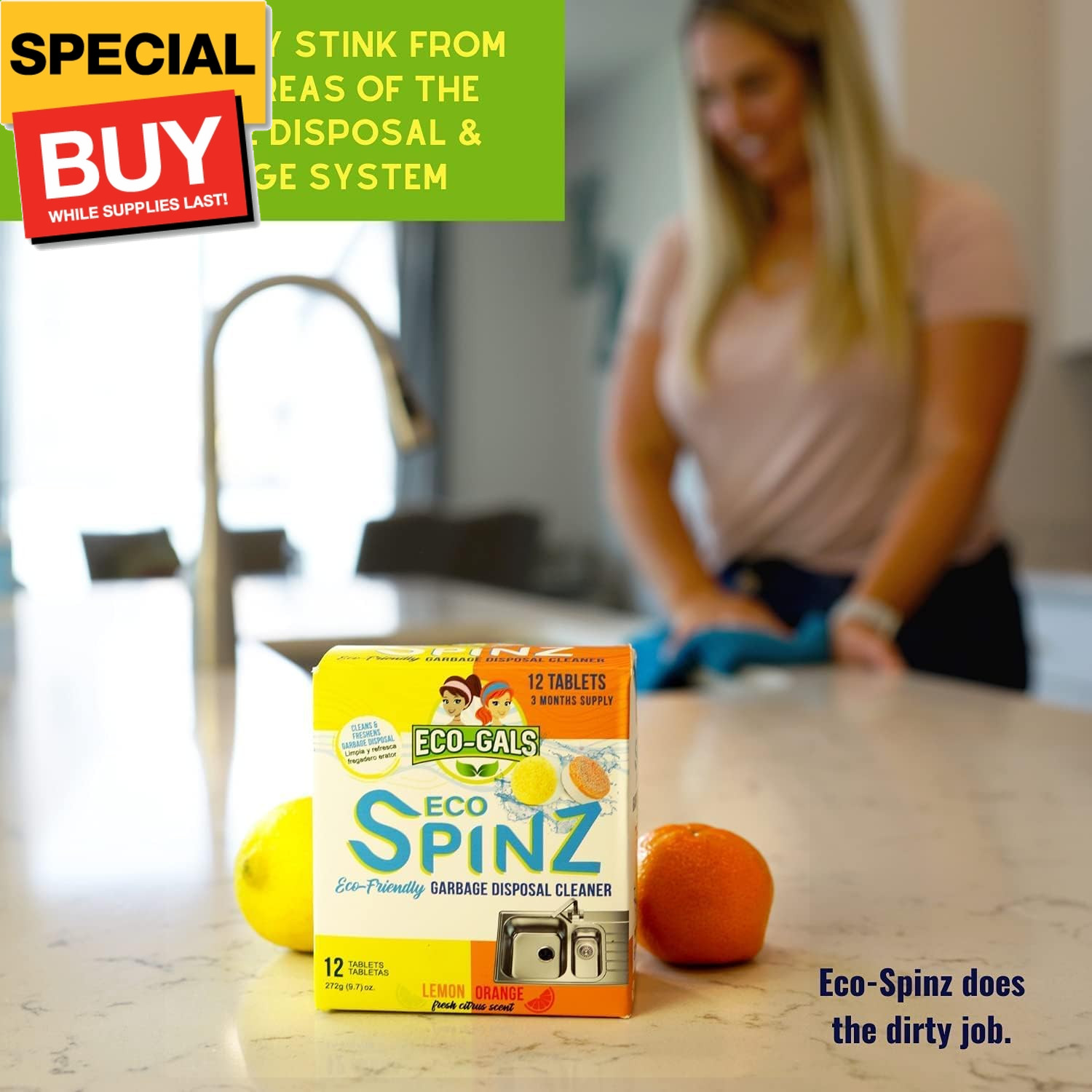 Eco Swirlz Washing Machine Cleaner For Top and Front Load Washers 1 box of 24 Ta