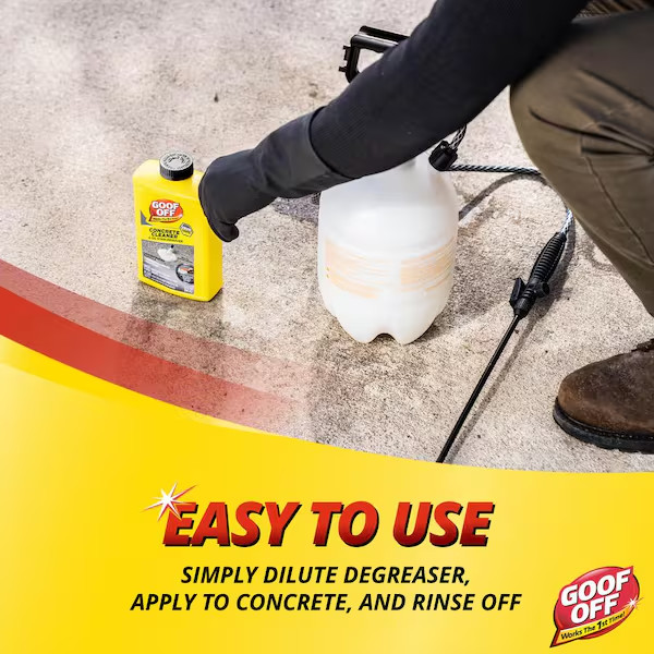 Goof Off Easy to use 32 oz. Concrete Cleaner and Oil Stain Remover