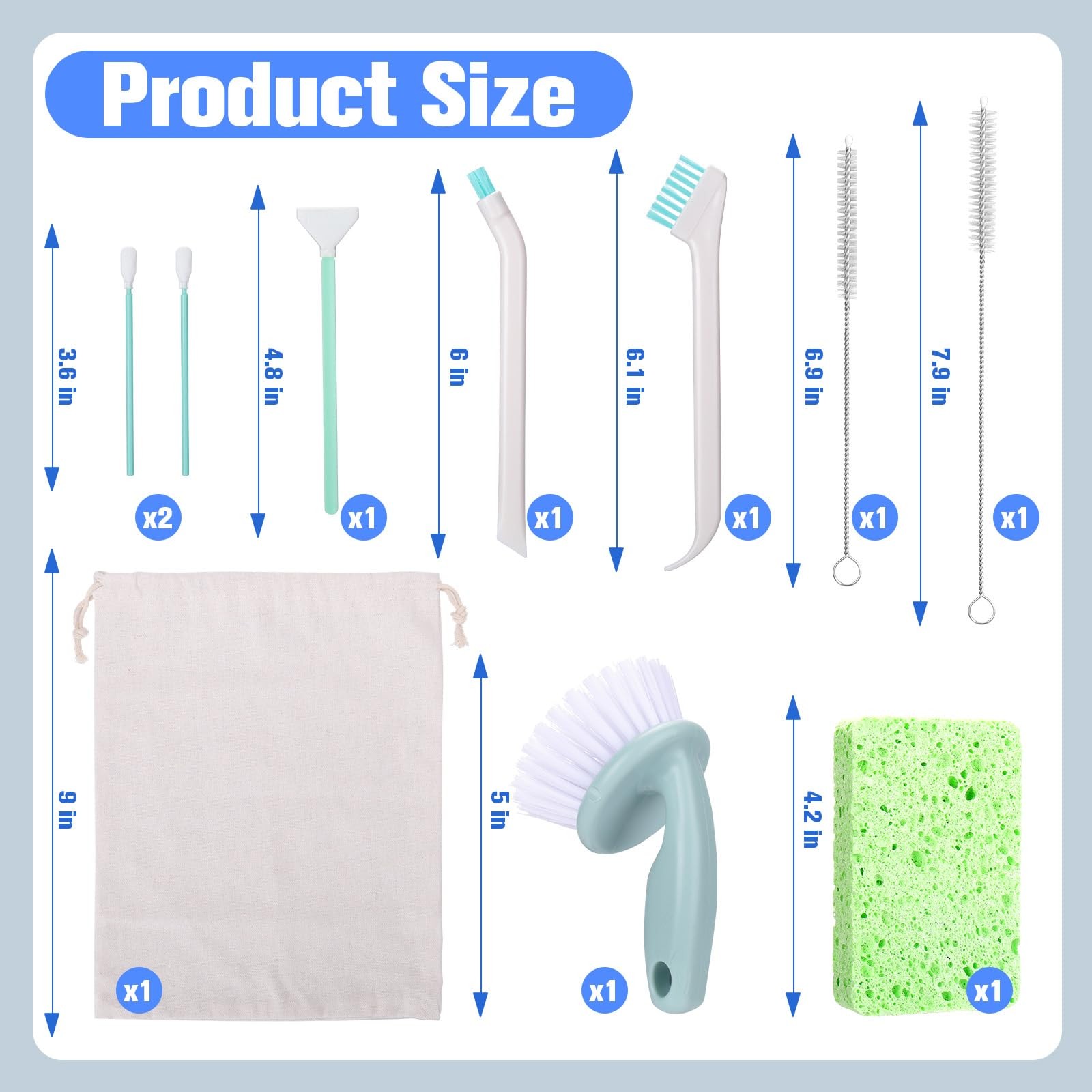 Water Fountain Cleaning Kit,Dog and Cat Water Fountain Cleaner Brushes Kits,P…