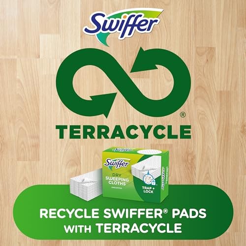 Swiffer Sweep + Mop, Dry Pads Refill, Floor 52 Count (Pack of 1), Multicolor