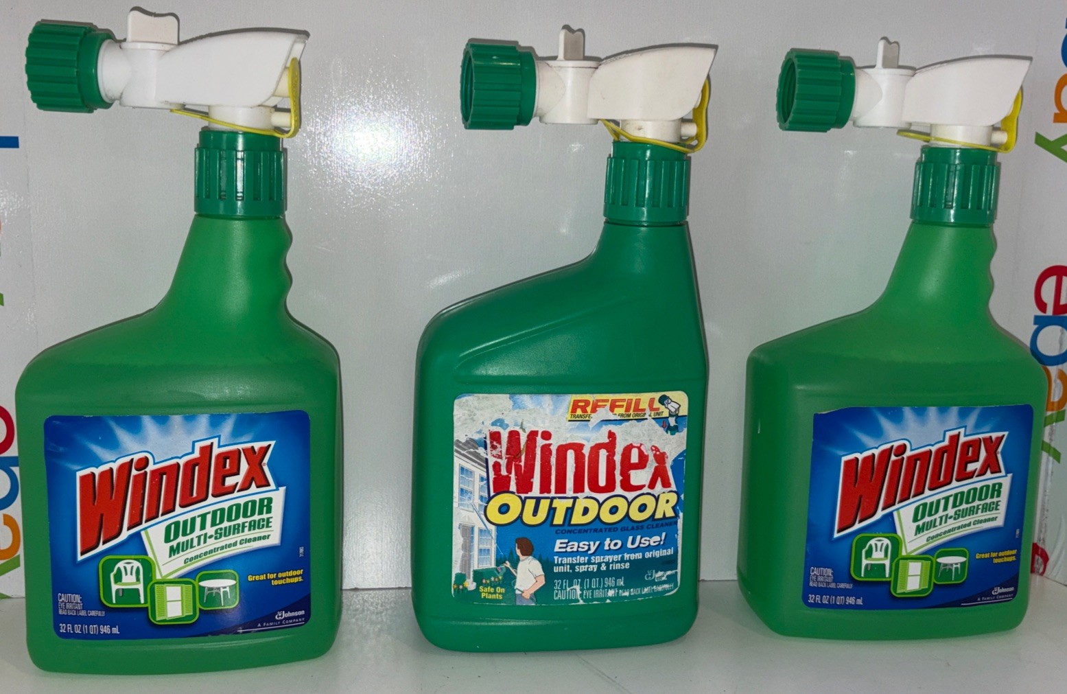 3 Windex Outdoor Glass Patio Cleaner 32 fl oz Spray Streak-Free Shine