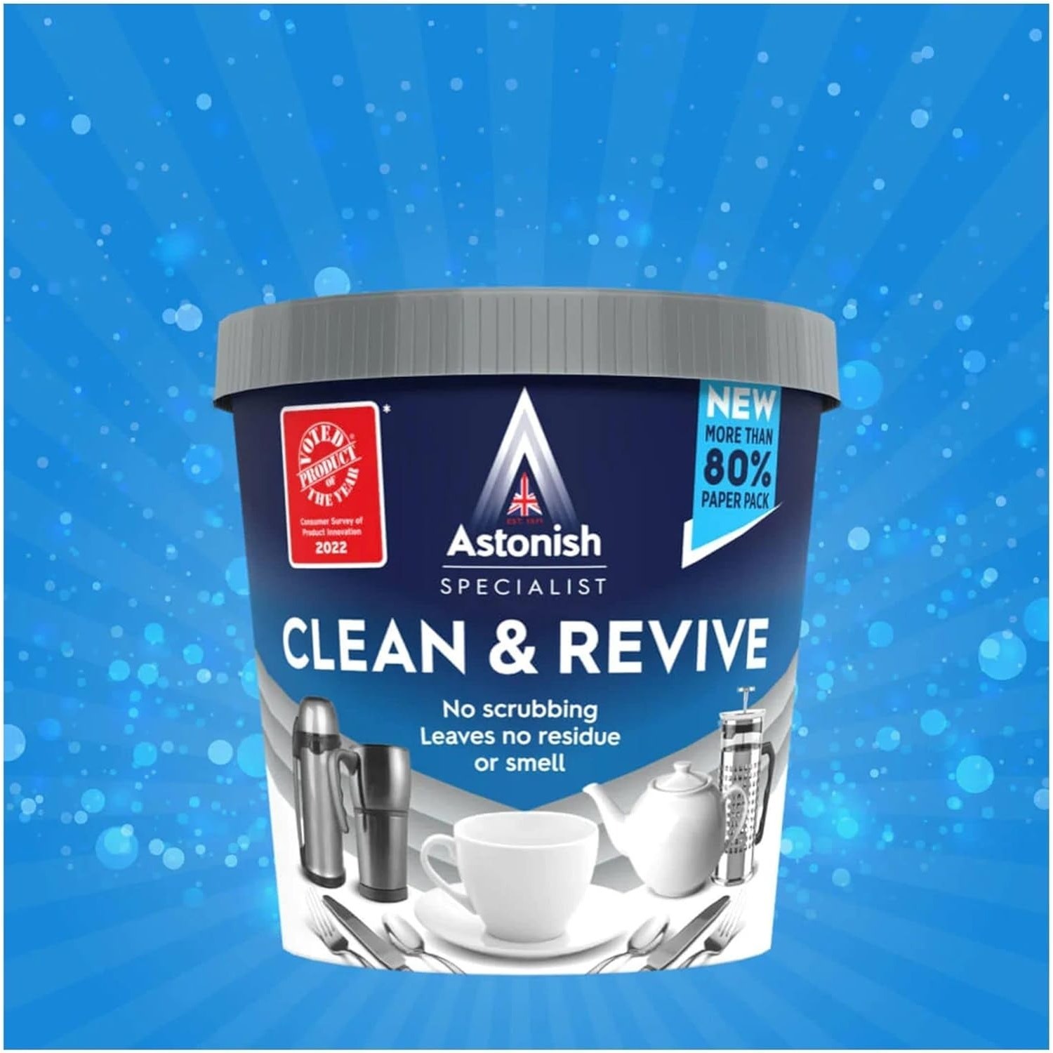 2 Pack Clean & Revive Powder Cleaner Multi-Surface Stain Remover No Scrub