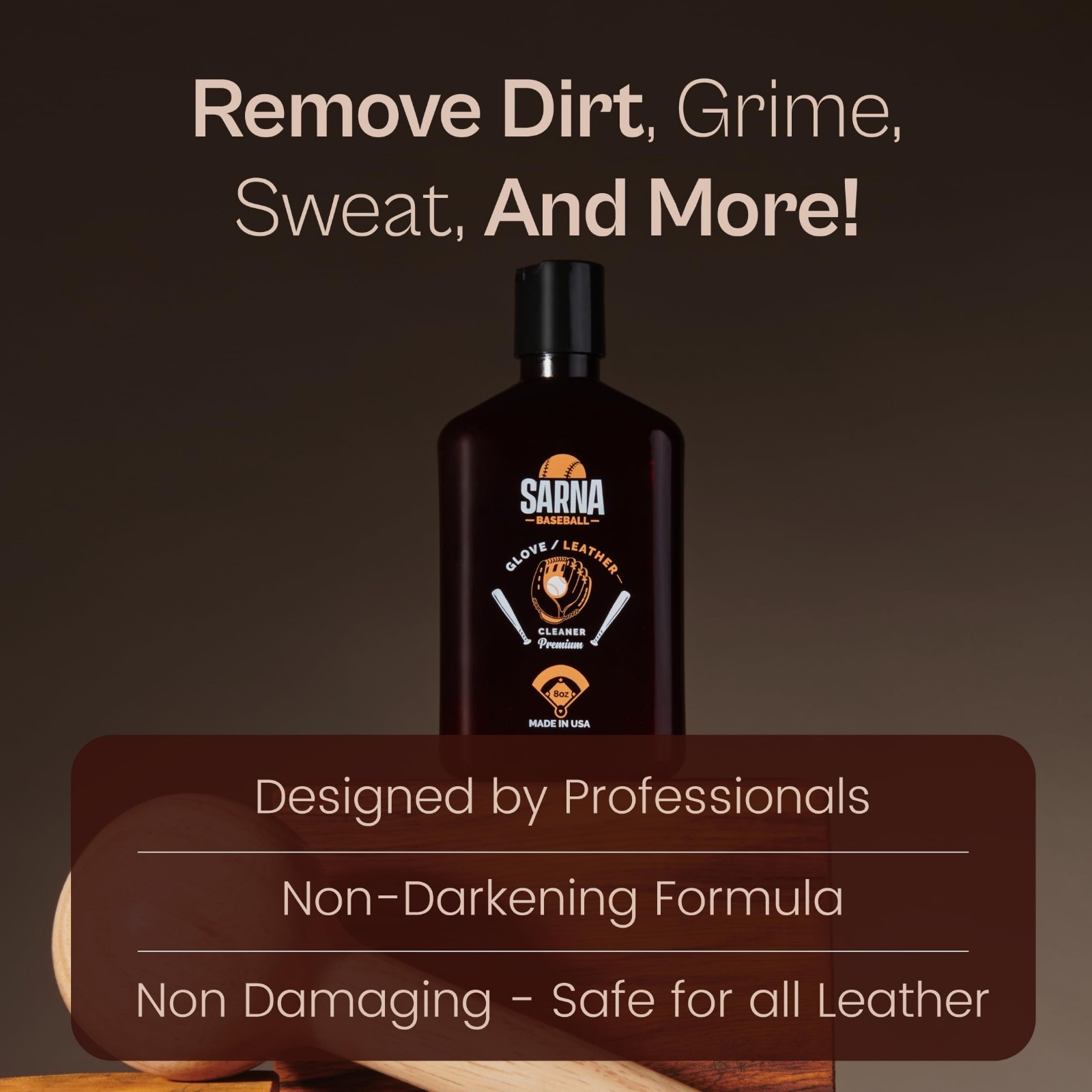 Leather Cleaner & Conditioner, 8 Oz – Glove Care, Softens & Protects Leather
