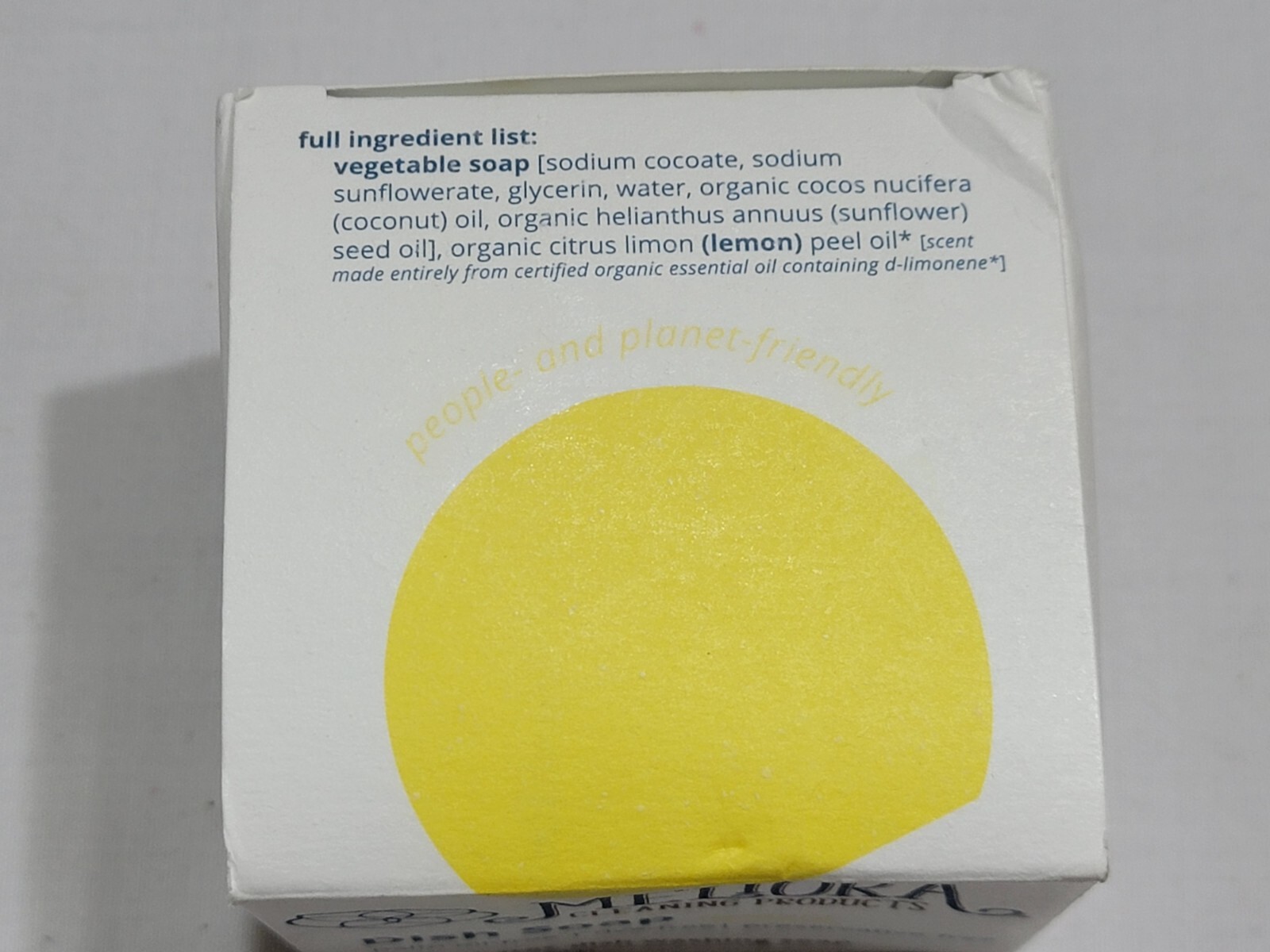 NEW MELIORA CLEANING PRODUCTS PLASTIC FREE DISH SOAP FOR HAND WASHING LEMON 7 OZ