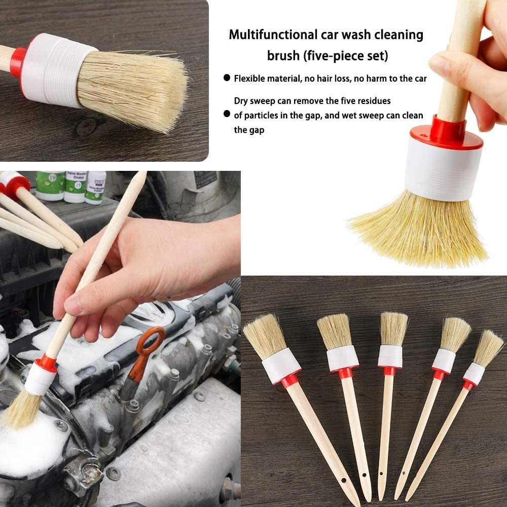 10 PCS Car Auto Detailing Brush Set, Interior, Exterior, Wheels, Engine, Vents
