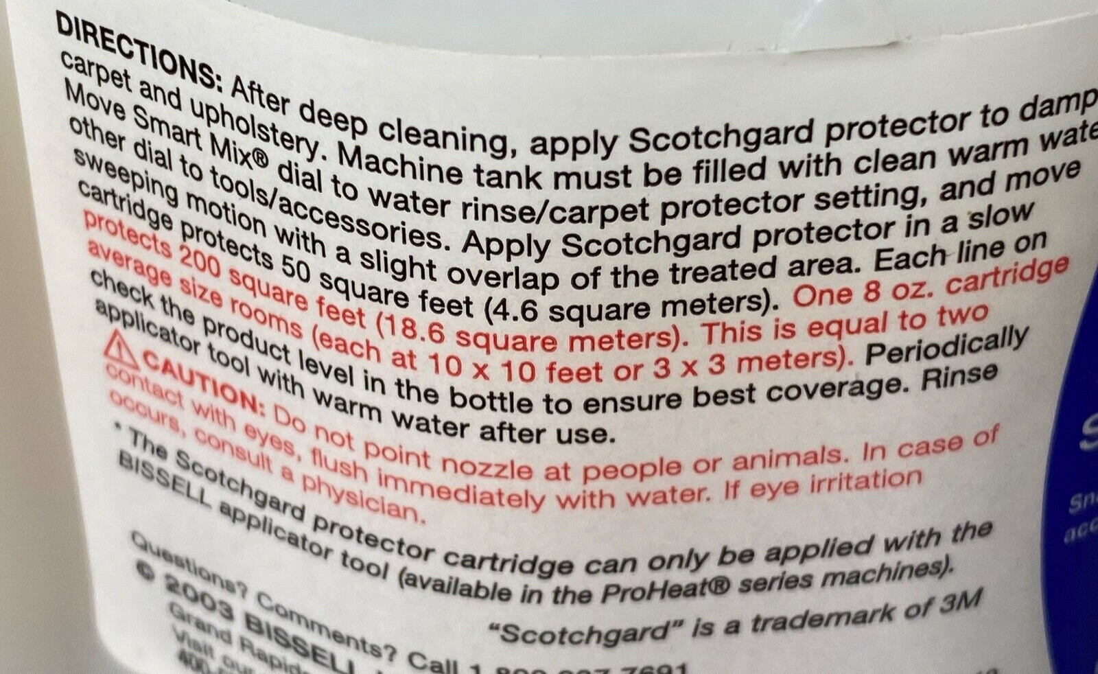 Bissell Scotchgard Carpet Fabric Protector 3M 8 Fl Oz Protects 200 sq ft New