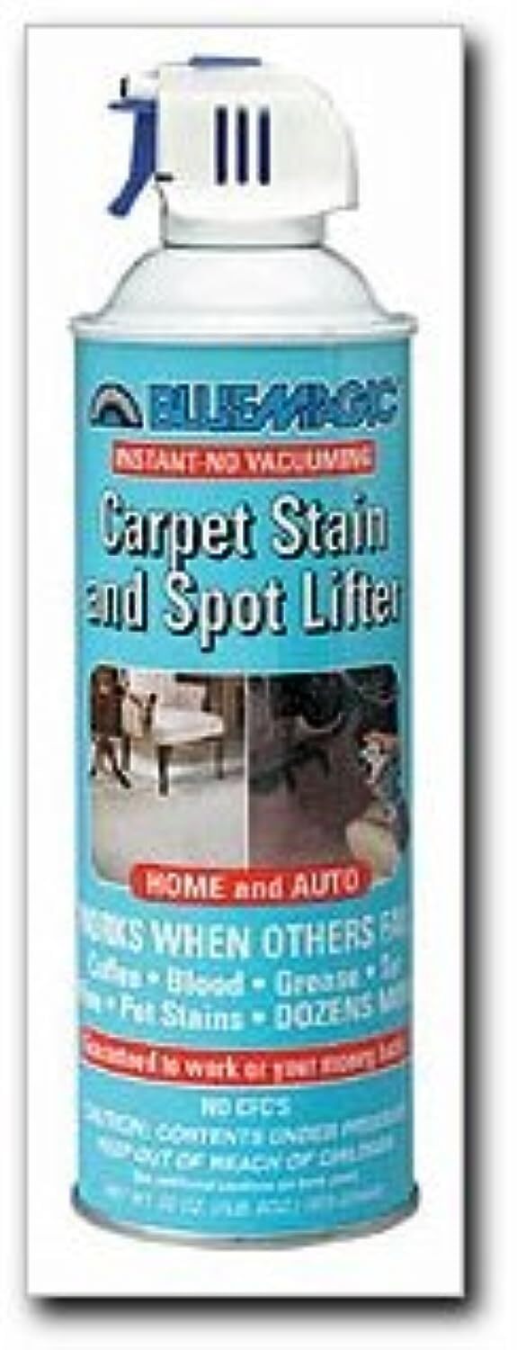 BlueMagic Instant Carpet Stain Remover 22 Ounce Cleans Coffee Grease Pet Stains