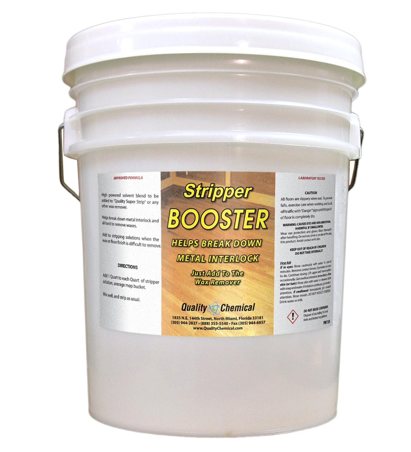 Floor Stripper Booster – High powered solvent blend – 5 gallon pail