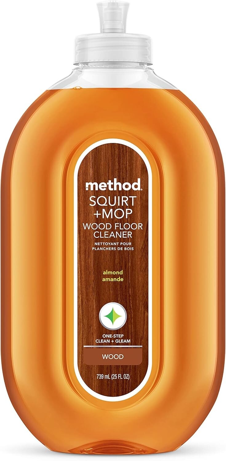 Method Squirt + Mop Hardwood Floor Cleaner, Almond, 25oz – 1 pack