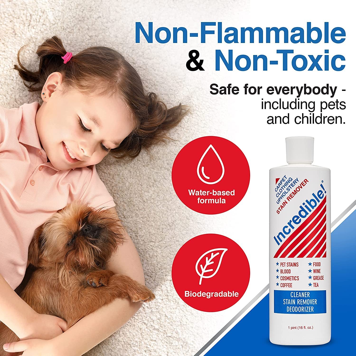INCREDIBLE! Stain Remover – Instant Spot Remover For New and Old Stains – Blo…