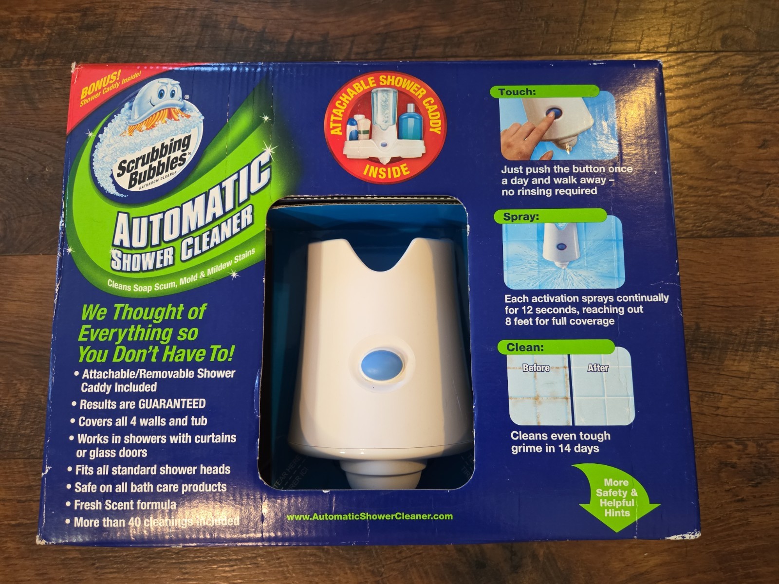 Scrubbing Bubbles Automatic Shower Cleaner Starter Kit with 2 Refills