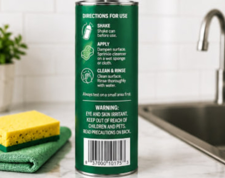 Comet Bleach Powder All-Purpose Cleaner Pine Scent 21 oz 4 Pack
