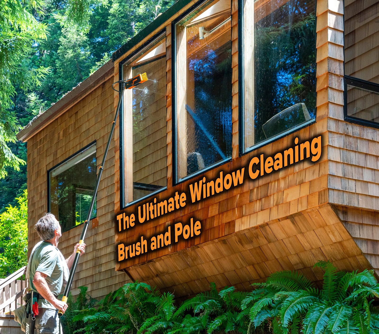 4-12 ft Water Fed Pole Window Cleaning System // Professional Telescopic Sola…