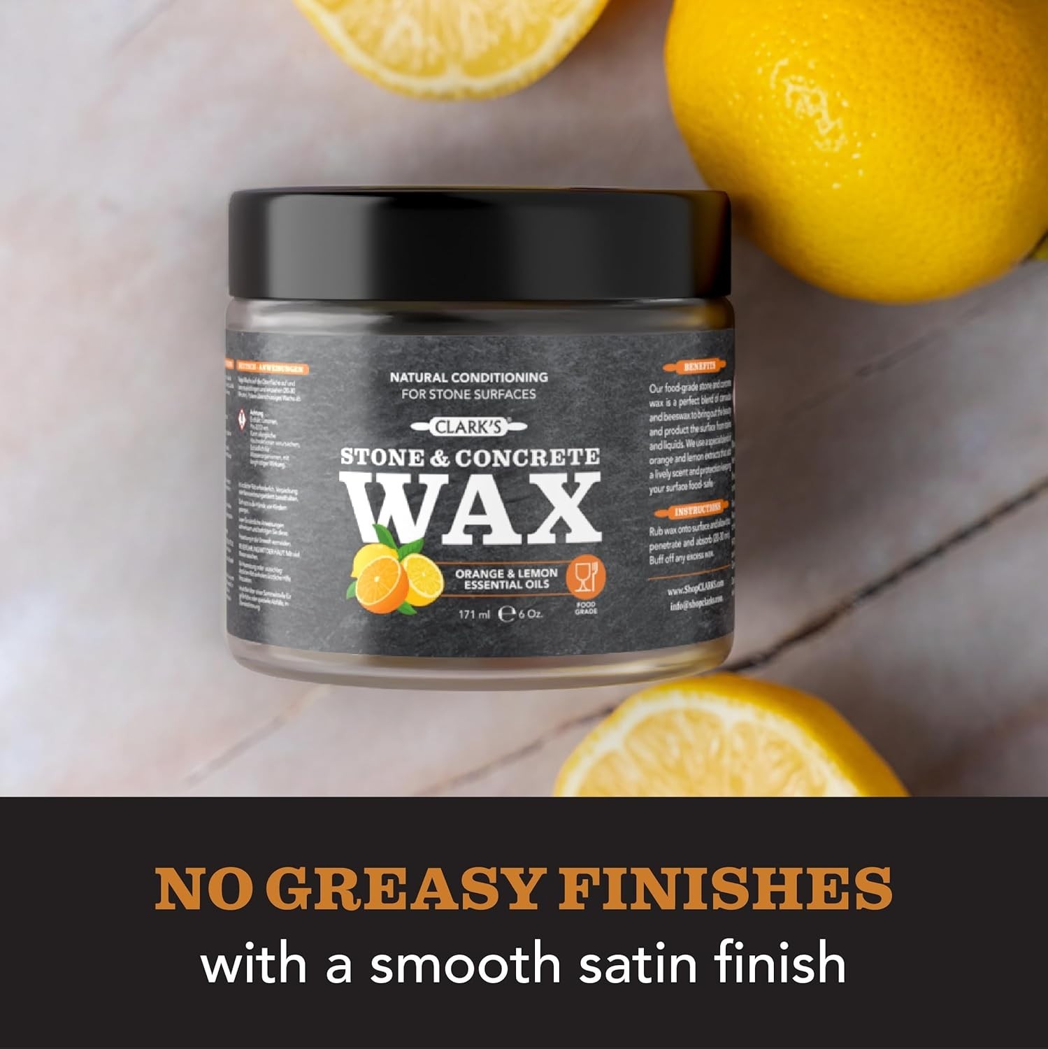 Natural Stone Cleaner Wax Kit Soapstone Slate