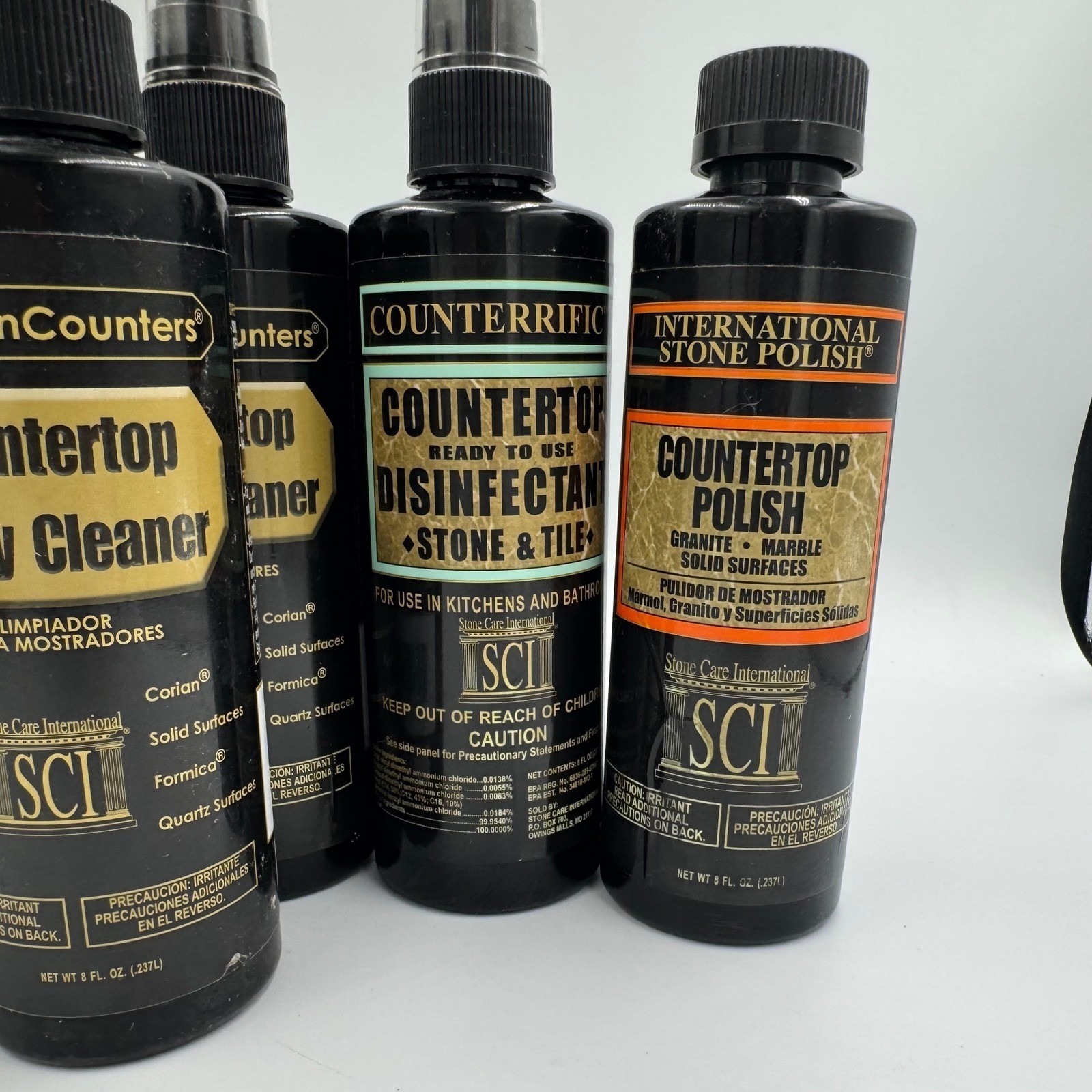 Stone Care International SCI Countertop Cleaner Polish Bundle 8oz