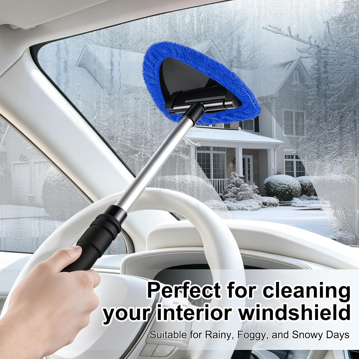 Windshield Cleaner Tool, Car Interior and Exterior Window Cleaning Kit with Exte