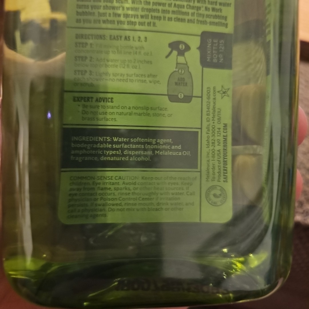 Melaleuca EcoSense NO WORK 4x Concentrate Daily Shower Cleaner 16 oz New Sealed