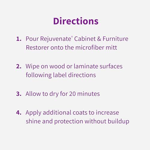 Rejuvenate Cabinet Furniture Restorer 16oz Revitalize Shine Protect Indoor Use