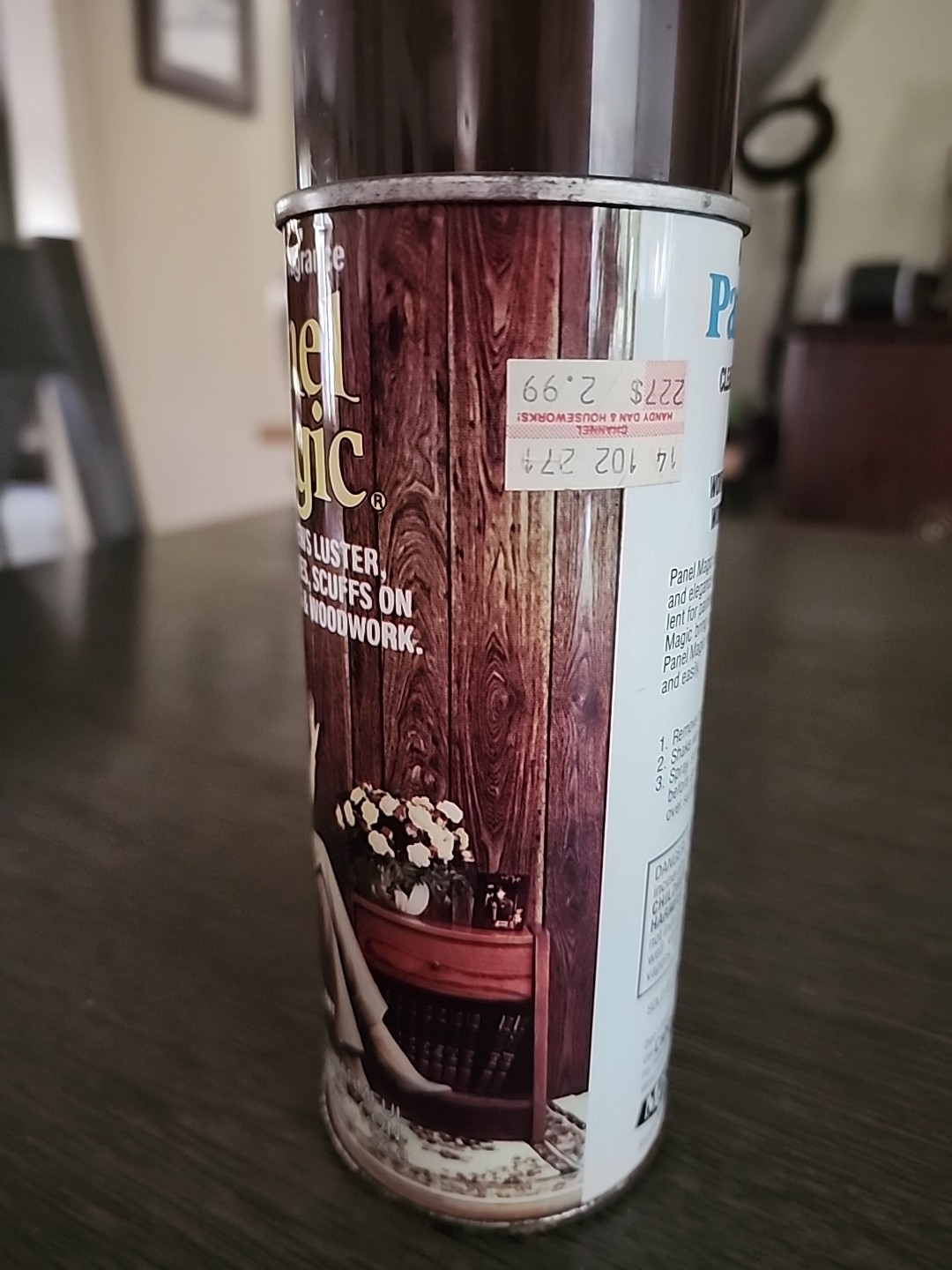 Panel Magic Spray Can Wood Paneling Cleaner Polisher Vtg 1970s Retro Movie Prop
