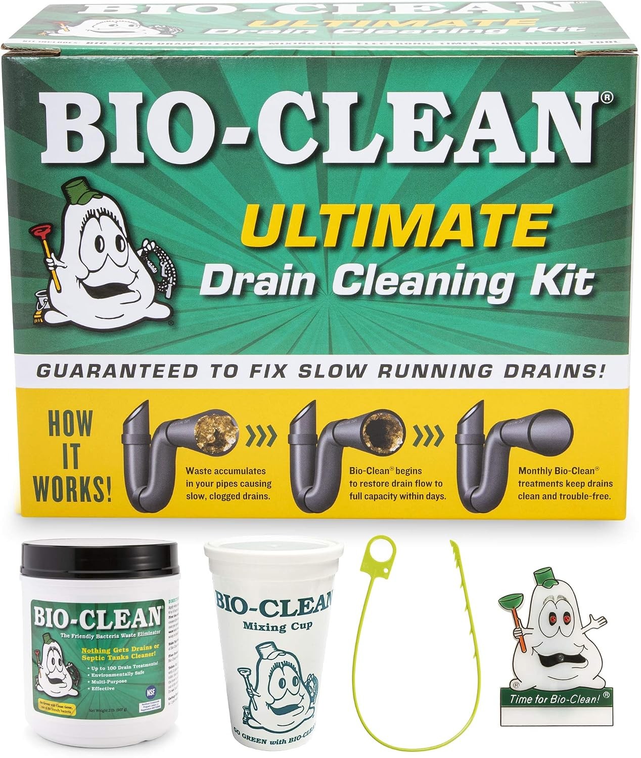 Bio-Clean Ultimate Pipe Cleaning Kit。