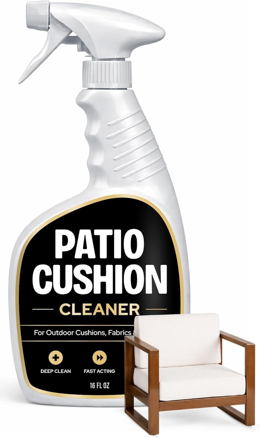 Patio Cushion Cleaner Outdoor Fabric Cleaner – Deep Cleans Dirt, Grime & Weat…