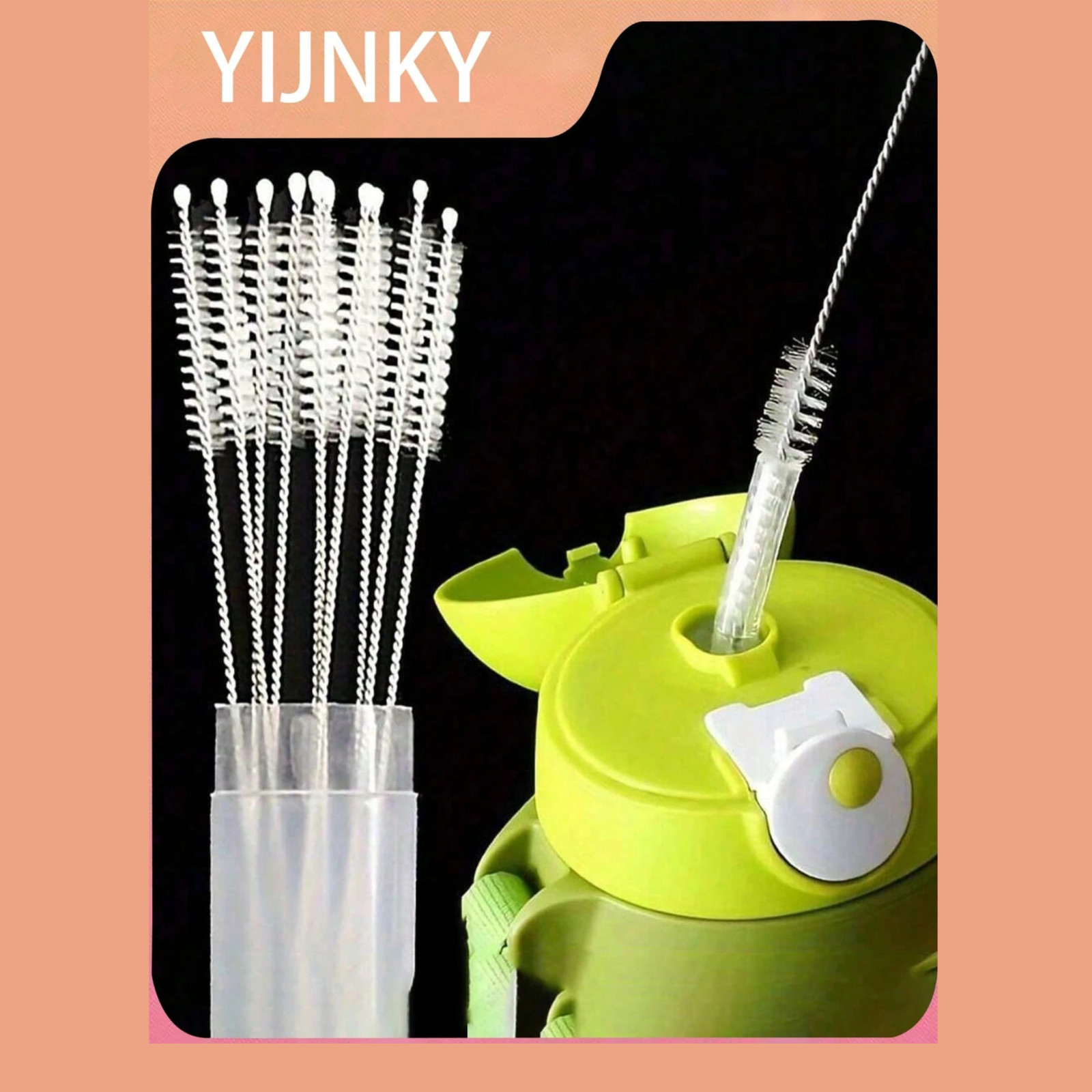 5PCS Long Straw Cleaning Brush Set Reusable Cleaner for Water Bottles Tumbler US