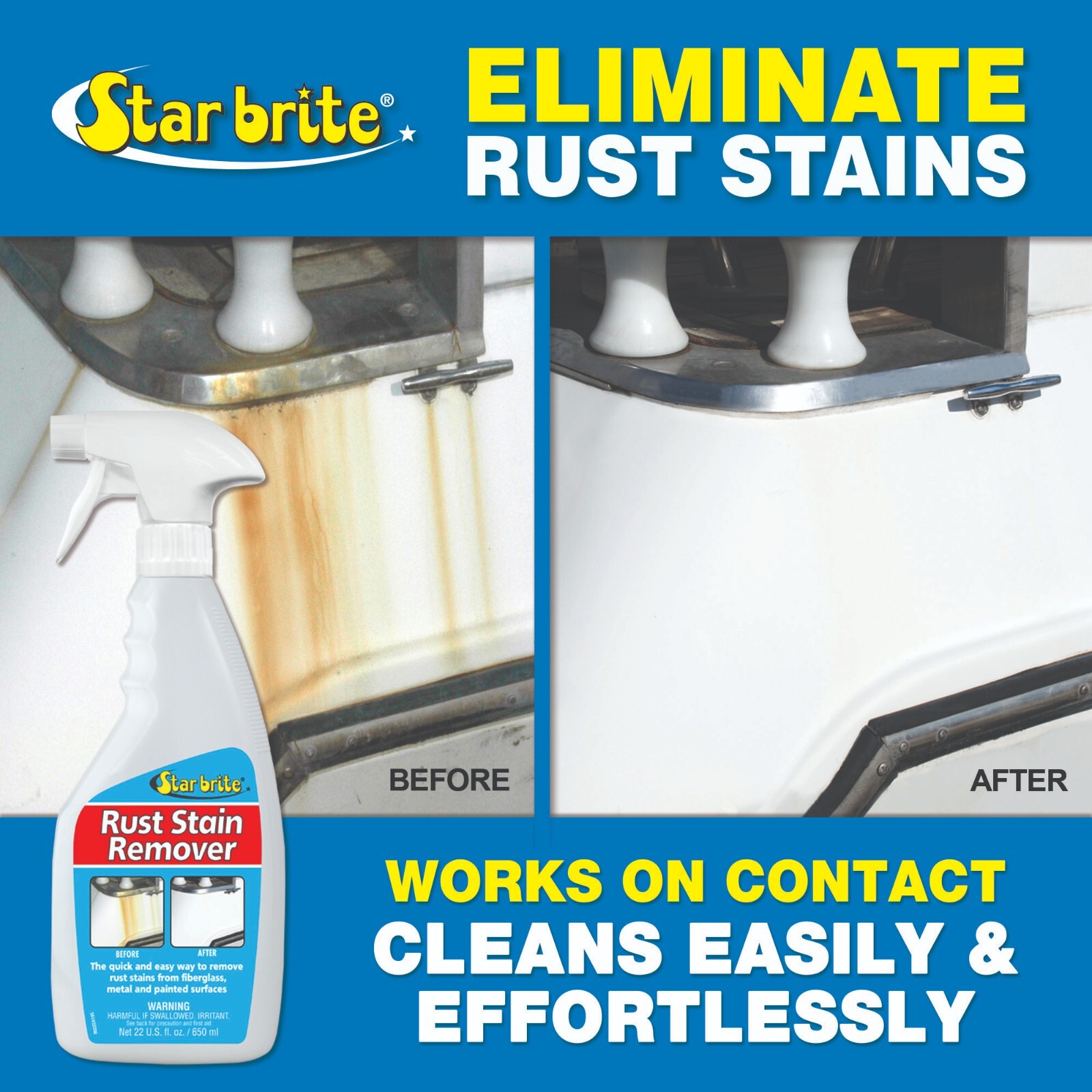 STAR BRITE Rust Stain Remover 22oz Spray Bottle 089222