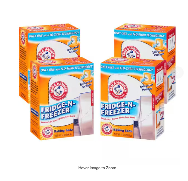 14 oz. Baking Soda Fridge-N-Freezer Odor Absorber (4-Pack)
