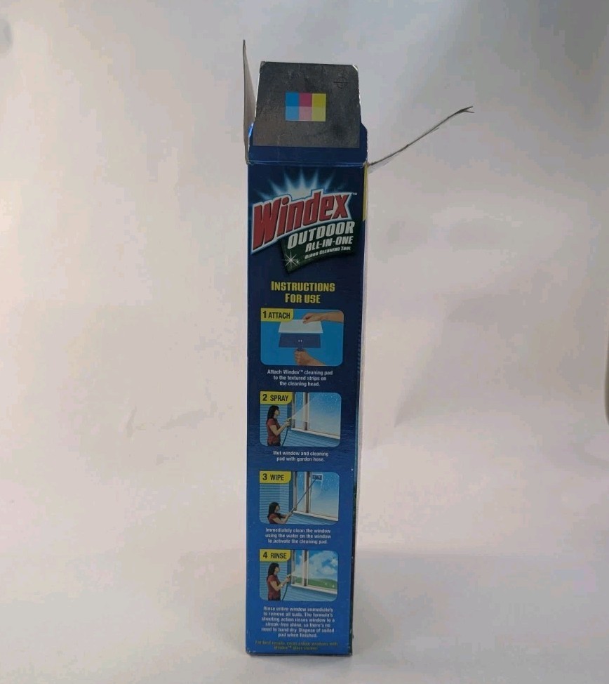 NEW Open Box Windex Outdoor All-In-One Glass Cleaning Tool Starter Kit
