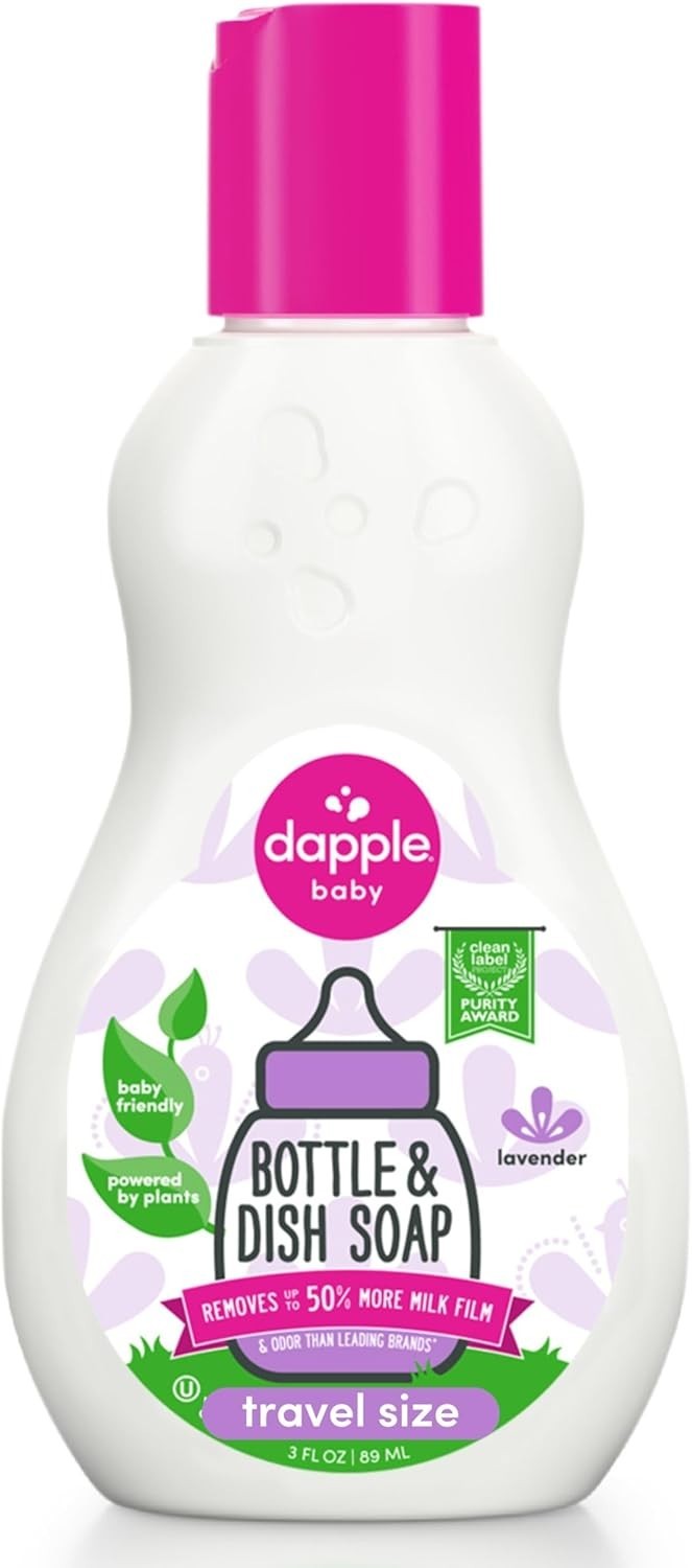 Dapple Baby Bottle Soap, Hypoallergenic Dish Soap for Baby Bottles