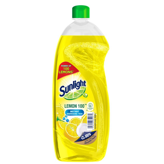 Sunlight Dishwash Liquid Instant Degreasing Tech 800ml Variant – 12 Bottles